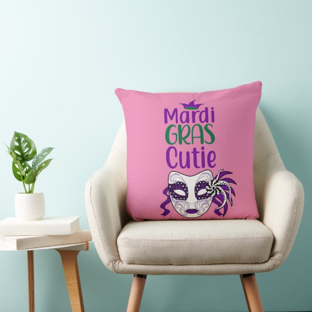 Oreiller jeté Mardi Gras Cutie (Chaise)