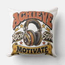 Oreiller jeté Motiver Star du Rock