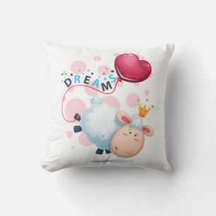 Oreiller jeté Mouton Câlin Rêveur