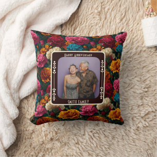 Oreiller jeté personnalisé Mr et Mrs pour annivers