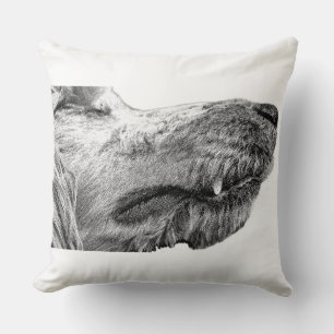 Oreiller jeté pour chien monochrome – Dormir avec