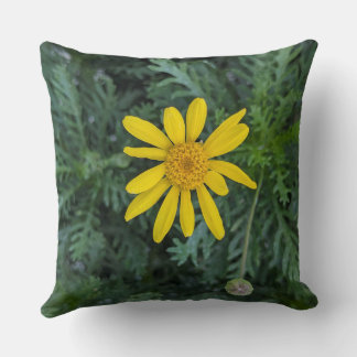 Oreiller jeté - Série florale - Euryops - Oreiller