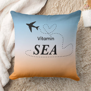Oreiller jeté Vitamin Sea Orange Couleur d'Été