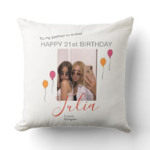 Oreiller Jeu d'Anniversaire Personnalisé pour votr