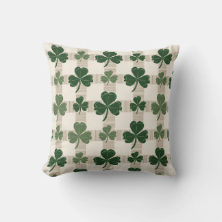 Oreiller Jour du Shamrock Plaid St. Patrick
