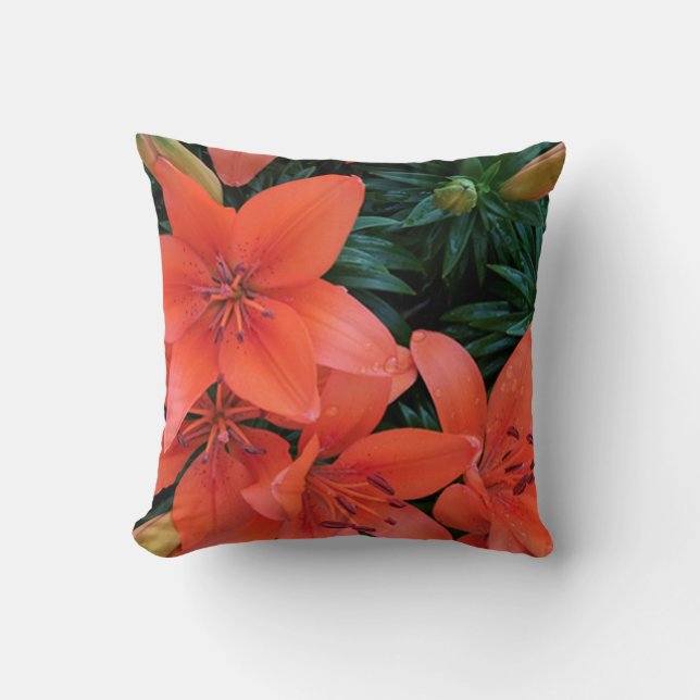 Oreiller Lily Orange (Recto)