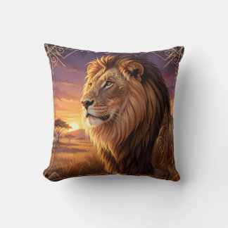 oreiller lion art déco