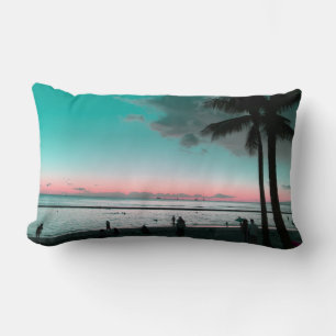 Oreiller lombaire de coucher de soleil hawaïen rêv