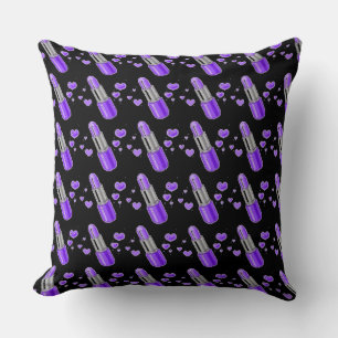 Oreiller Lover Lover Violet et Noir