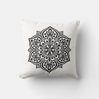 Oreiller Mandala Boho Intriqué