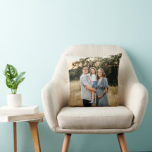 Oreiller personnalisé avec une seule photo recto-v