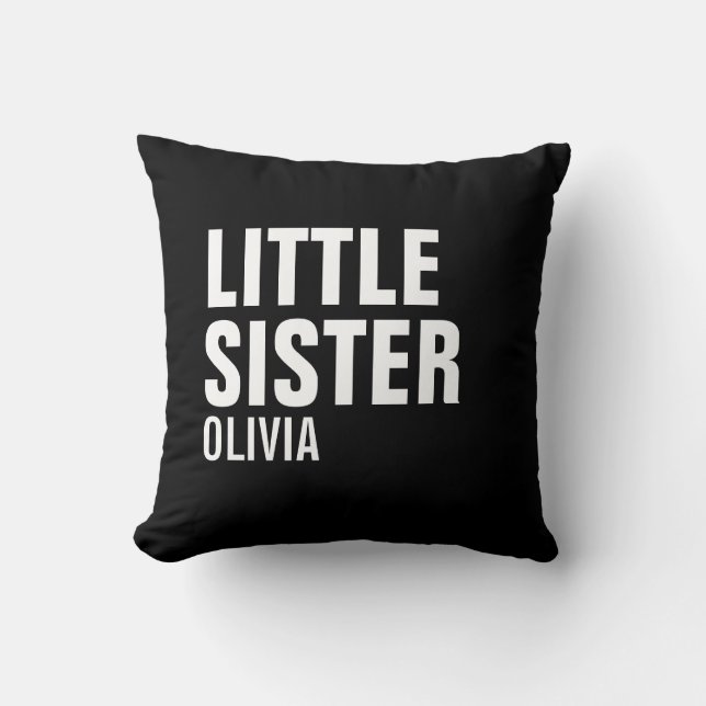 Oreiller Personnalisé Petite Soeur (Recto)