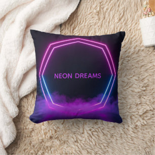 Oreiller personnalisé synthwave rétro personnalisé