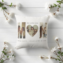 Oreiller personnalisé tendance avec photo ON T'AIM