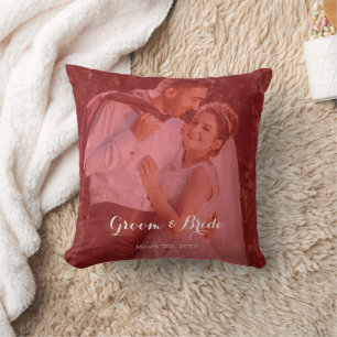 Oreiller photo personnalisé pour les couples en am