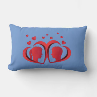 Oreiller pour couple amour rouge Décoration intéri