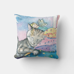 Oreiller pour enfants avec chat tabby de Timmy's F