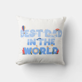 Oreiller pour papa au thème de voyage mignon