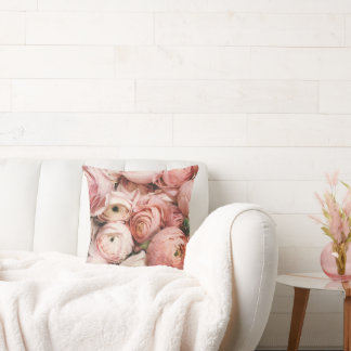 Oreiller rose Floral