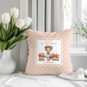 Oreiller Rose Pâle pour 7ème Anniversaire de Fée F
