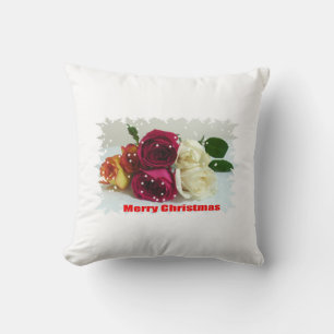 Oreiller Roses Joyeux Noël