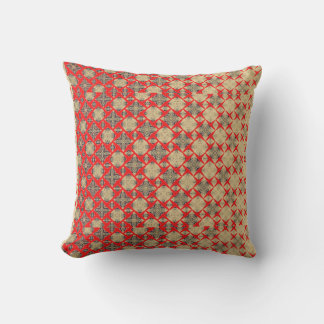 Oreiller rouge à beige