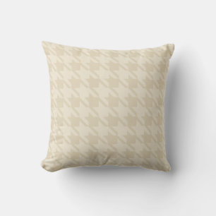 Oreiller Tan Houndstooth
