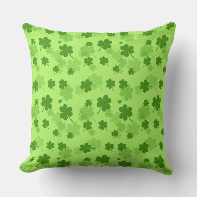 Oreiller Trèfle de la Saint-Patrick (Recto)