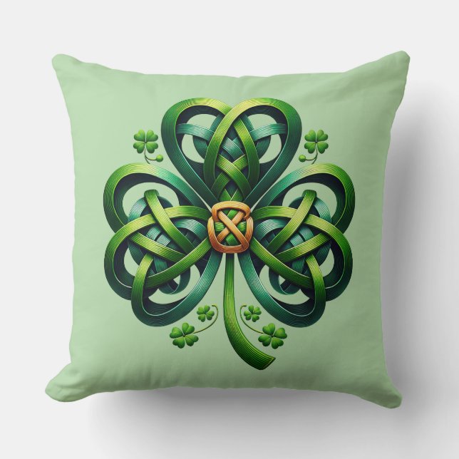 Oreiller trèfle de la Saint-Patrick (Recto)