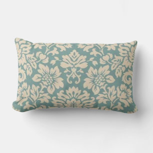 Oreiller turquoise Damask Lumbar