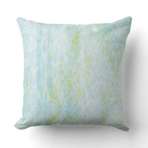 Oreiller Turquoise Et Jaune Doux