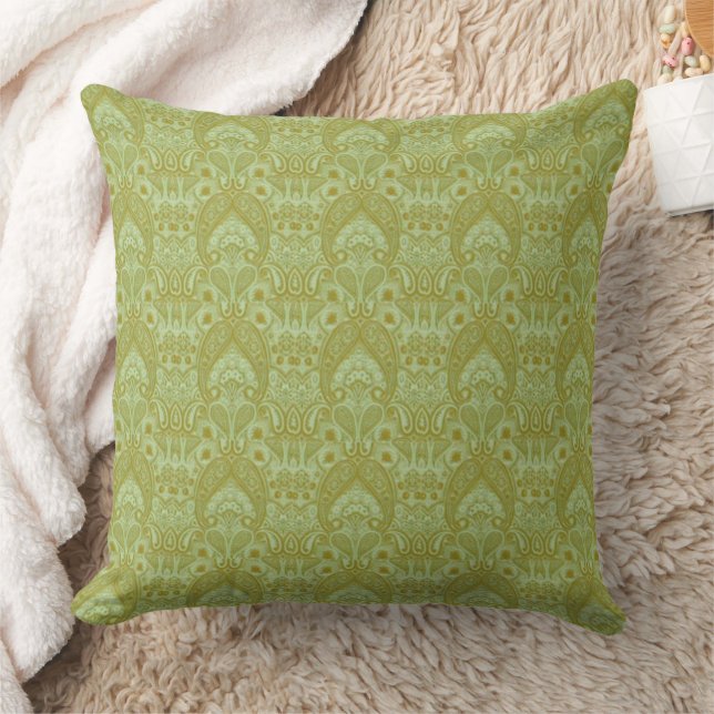 Oreiller vert naturel des Brocades thaïlandaises (Couverture)