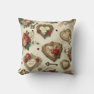 Oreiller Vintage à lancer "Pour toujours"