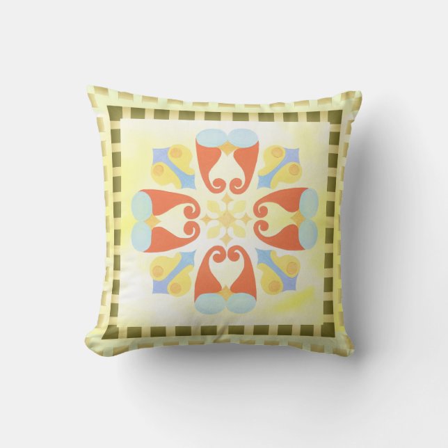 Oreillers à grains floraux (Recto)