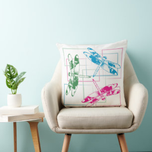 Oreillers à lancer à trois couleurs modernes