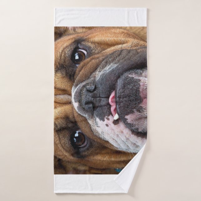 Oreillers à lancer de Bulldog anglais (Serviette de bain)