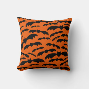 Oreillers à lancer de chauves-souris d'Halloween