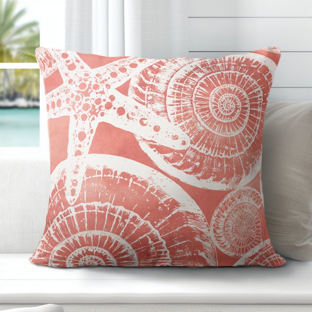 Oreillers à lancer de fécule de corail (Coastal Elegance Redefined: Explore Totally Coast's Exclusive Pillow Designs)