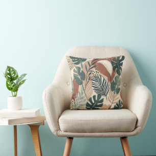Oreillers à lancer de la jungle de Boho