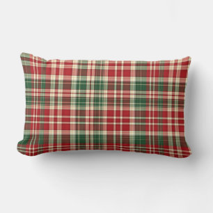 Oreillers à lancer de Noël Plaid-1 Lumbar