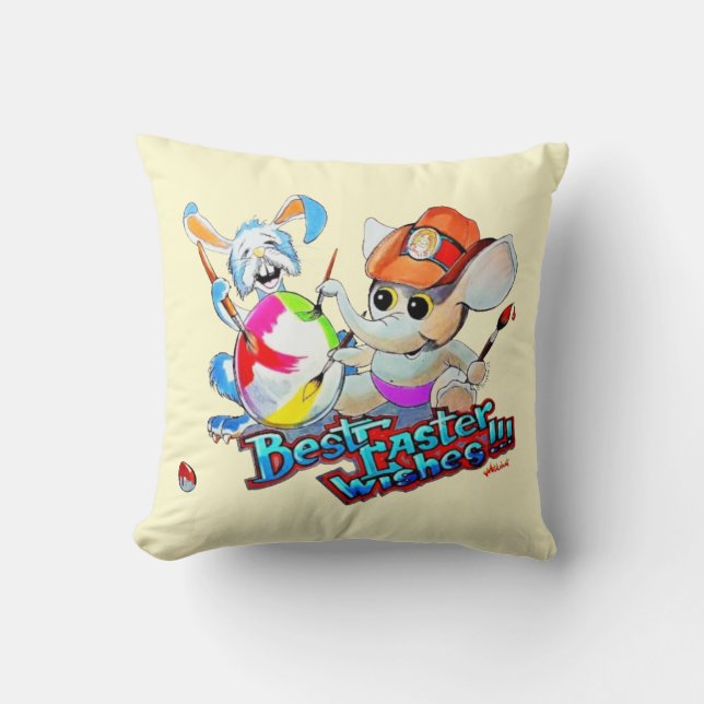 Oreillers à lancer de Pâques (Recto)