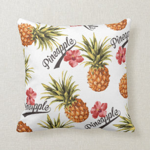 Oreillers à lancer décoratifs à ananas tropicaux