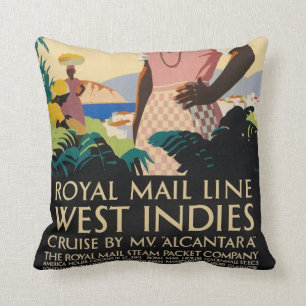 Oreillers à lancer des Antilles Vintages
