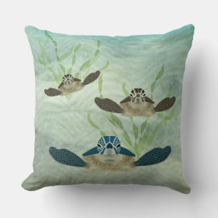Oreillers à lancer des tortues de mer
