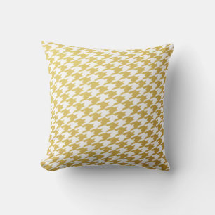 Oreillers à lancer Motif Gold Houndstooth