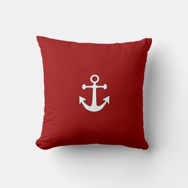 Oreillers à lancer nautique de la Marine rouge (Recto)