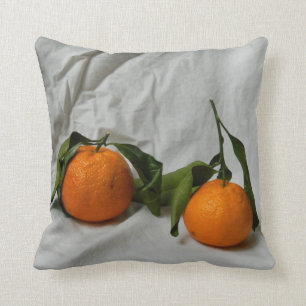 Oreillers à lancer orange mandarin