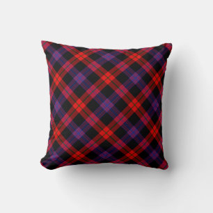 Oreillers à lancer Plaid Brown Tartan Coussin mode