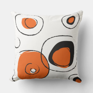 Oreillers à lancer rétro design POINTS FUNKY Orang