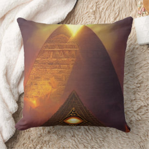 Oreillers à projectile pyramide des yeux Illuminat